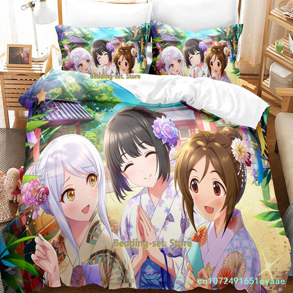 Takafuji Kako Bedding Set Single Twin Full Queen King Size Bed Set Adult Kid Bedroom Duvetcover Sets Anime Girls Bed