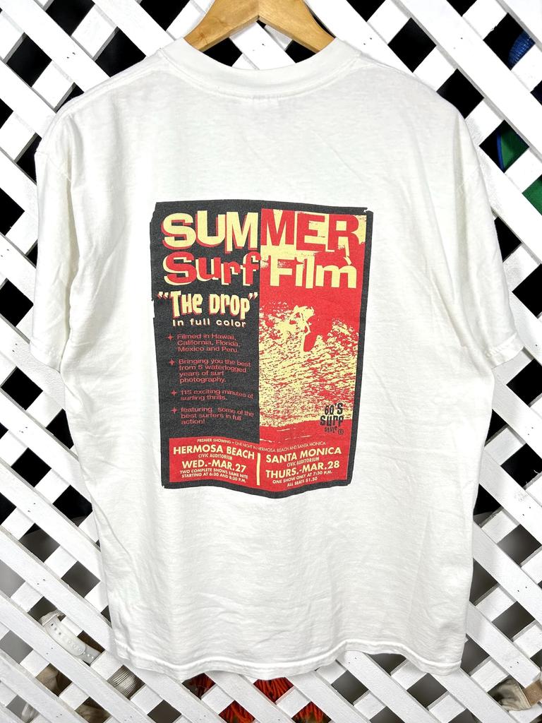 Vintage 1990s The Drop Surf Movie Tshirt / Large / Double Side