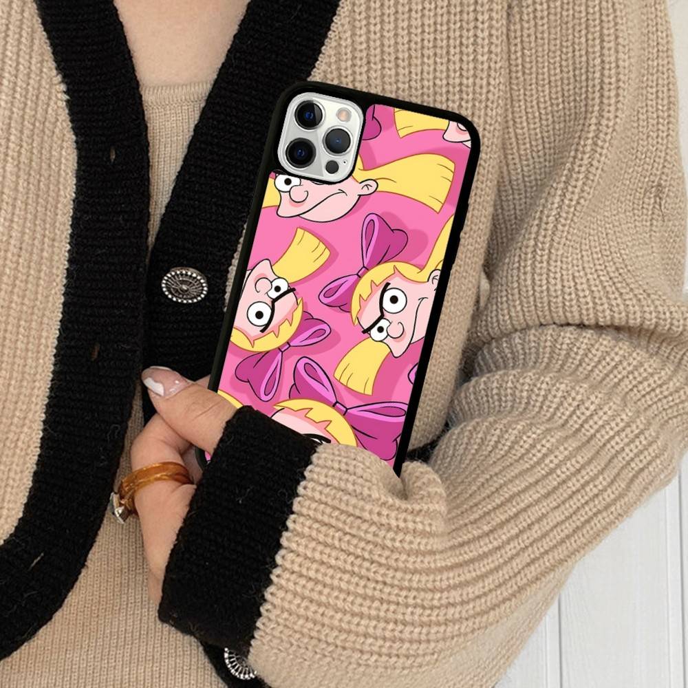 Hey A_Arnolds Cartoon PC+TPU Phone Case For IPhone 17 16 15 14 13 12 11 Pro Max Plus Kawaii Cartoon Cover