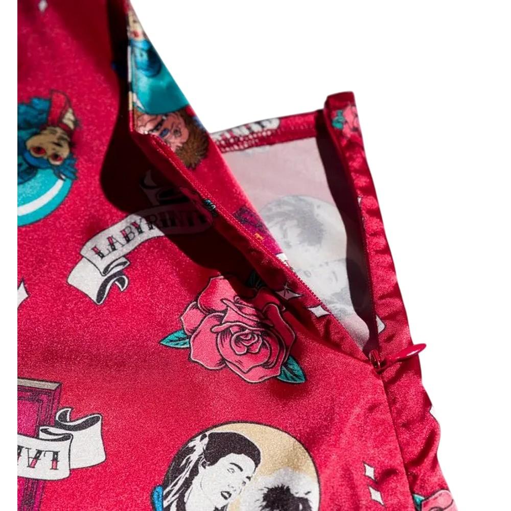 Labyrinth Womens/Ladies Tattoo Satin Mini Dress