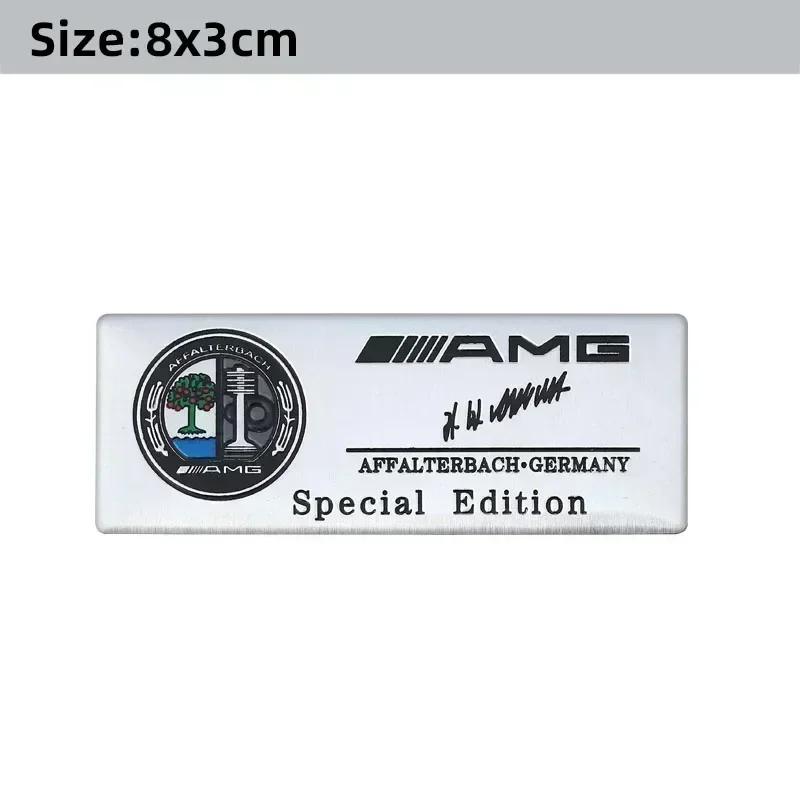 3D Aluminium Car Logo Sticker Decals Auto Decoration Accessories For Mercedes Benz AMG W204 W205 W203 W211 W212 W213 W201 W210