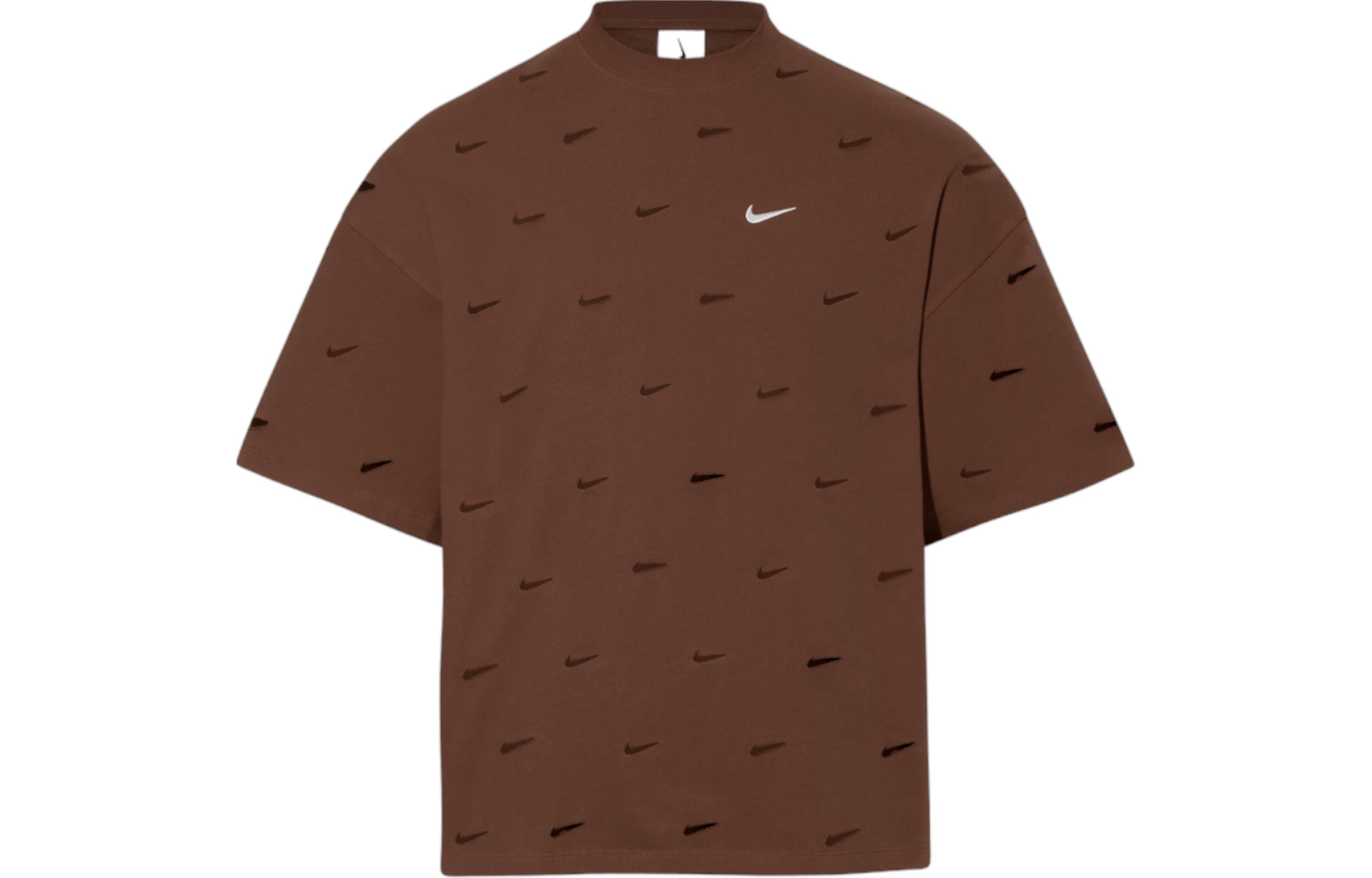 Nike x Jacquemus SS24 T Shirt Asia Version Unisex Cocoa Brown FJ3478-259 L