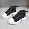 New Canvas High Top Women's Shoes Spring and Summer Breathable Thick Sole Increase Casual Shoes Sports Shoes Sneaker C277