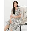 Jiuzi Annacol 100% Silk Floral Commuter Dress