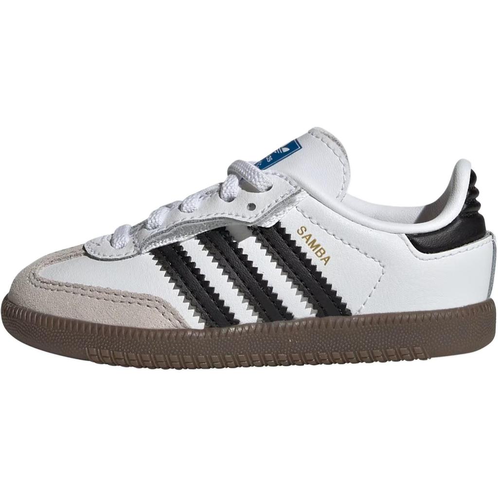 Adidas Originals Samba Og Comfortable Versatile Durable Low-Top Walking Shoes Baby Shoes White Black JQ3191