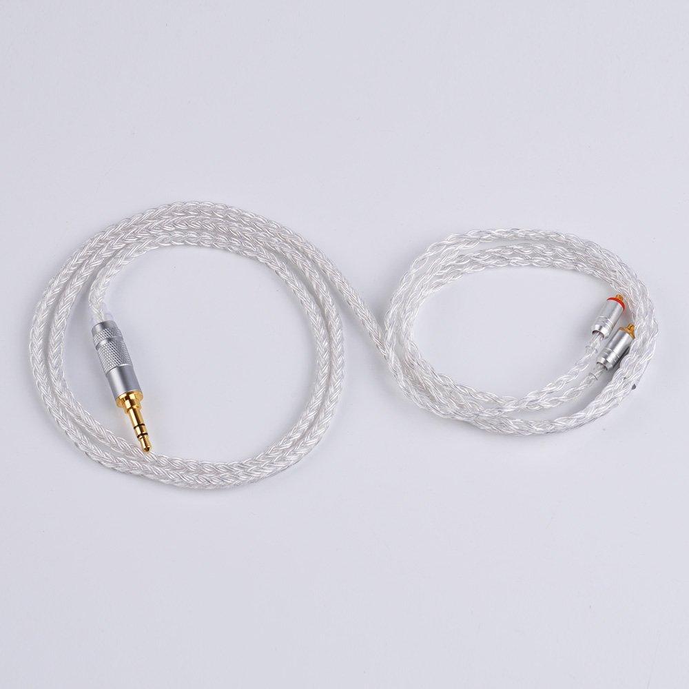 Yinyoo Earphone Recable MMCX YYX4745 High Purity Silver Plated 16 Core Earphone Cable Improved Sound Quality Earphone Upgrade Cable Audio Headphone