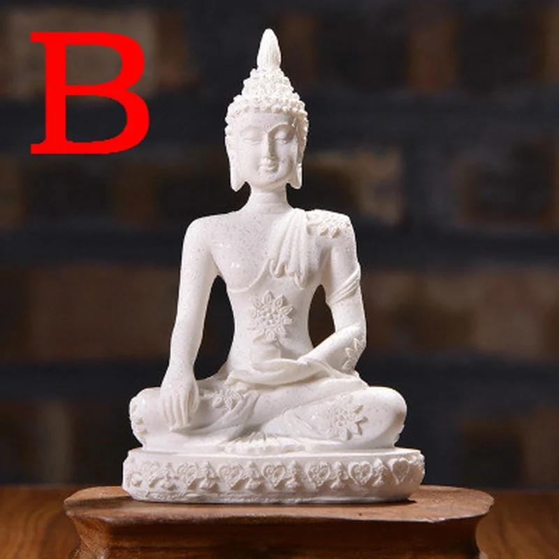 11cm Statue of Buddha Sitting   Resin    Handicraft Retro Creative Micro Home Decoration