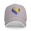 Unisexs Womens Bosnia and Herzegovina Flag Outdoor Hat  Adjustable Baseball Caps Casual Baseball Cap Sports Hats