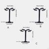 3 Piece T Shape Earring Stand for Jewelry Display And Storage