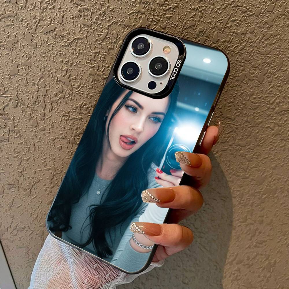 Megan F-Fox Vintage Beauty Phone Cases For IPhone 17 16 15 14 13 12 11 Plus Pro Max Colorful Case