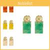 Trendy Alloy Flower Earrings Multicolor Rectangular Fashion For Women 2021