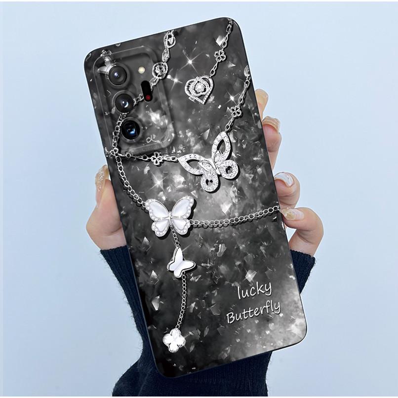 For Samsung Galaxy Note 20 Ultra Fashion Simplicity Oil Painting Flowers Ultra-thin Matte Anti-fingerprint Protector Phone Case