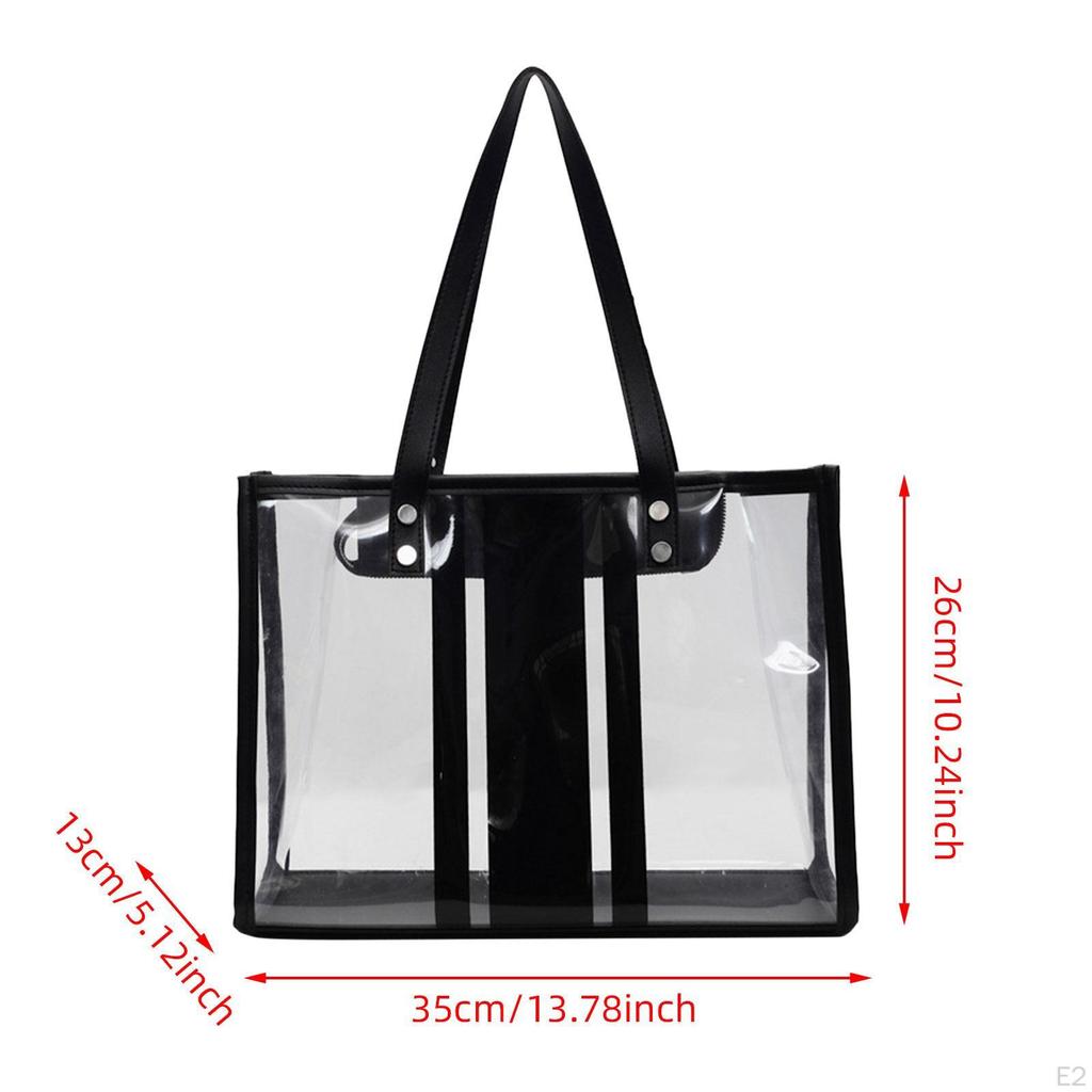 Women Clear Beach Bag Waterproof Large Capacity for Vacation Pool Holiday Picnic