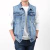 Men's Retro Trend Jacket, Large-sized Middle-aged Waistcoat, Pure Cotton Multi-pocket Vest Men Asian Size