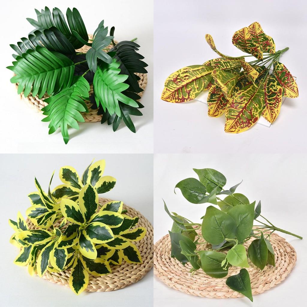 Plant Wall Fake Greenery With Assorted Leaf Varieties For Photography Sets And Home Interior