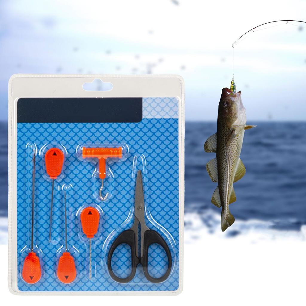 6Pcs Fishing Baiting Needle Hook Needle Fishing Baits Needle for Fishing Carp Fishing Baiting Rig Tool Fishing Needle