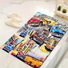 Vintage Car Carpet Rug for Living Room Bedroom Home Sofa Decoration,Kids Play Non-slip Floor Mat