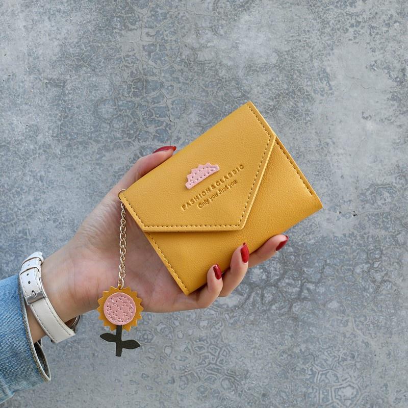 IELGY Короткий кошелек женский японский и корейский модный маленький свежий кошелек — фото 12