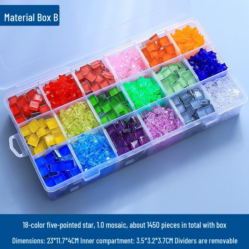 Bamboo Coaster & Placemat DIY Kit for Kids - Square & Round Mosaic Base