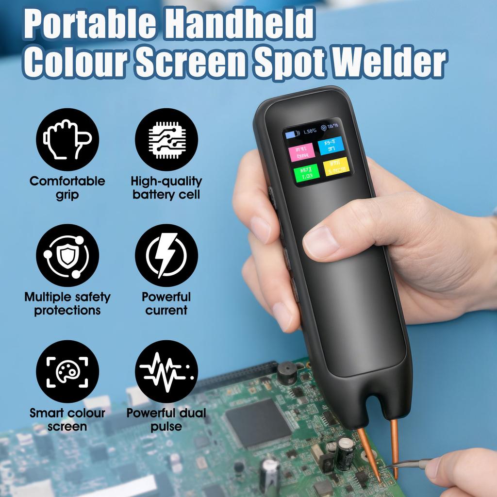 Tragbare Digitale Handheld-Schweißmaschine, DIY-Schweißwerkzeug für die Reparatur von Akkupacks, Schweißausrüstung & Verbrauchsmaterialien Werkzeug
