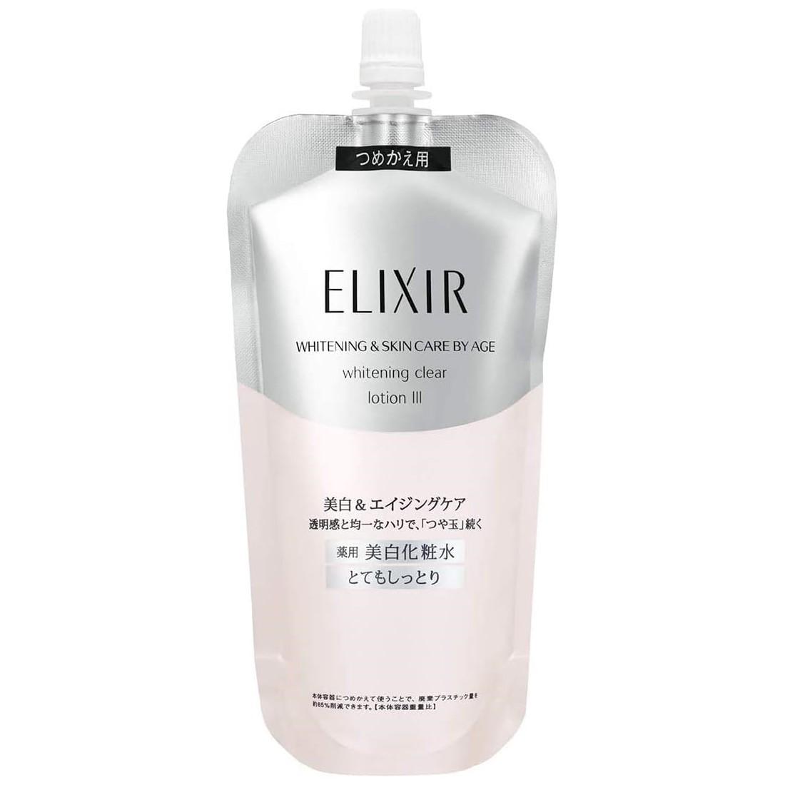 Lozione illuminante e idratante SHISEIDO Elixir White Clear Lotion T, 170 ml - Tipo III - morbida, per pelli secche