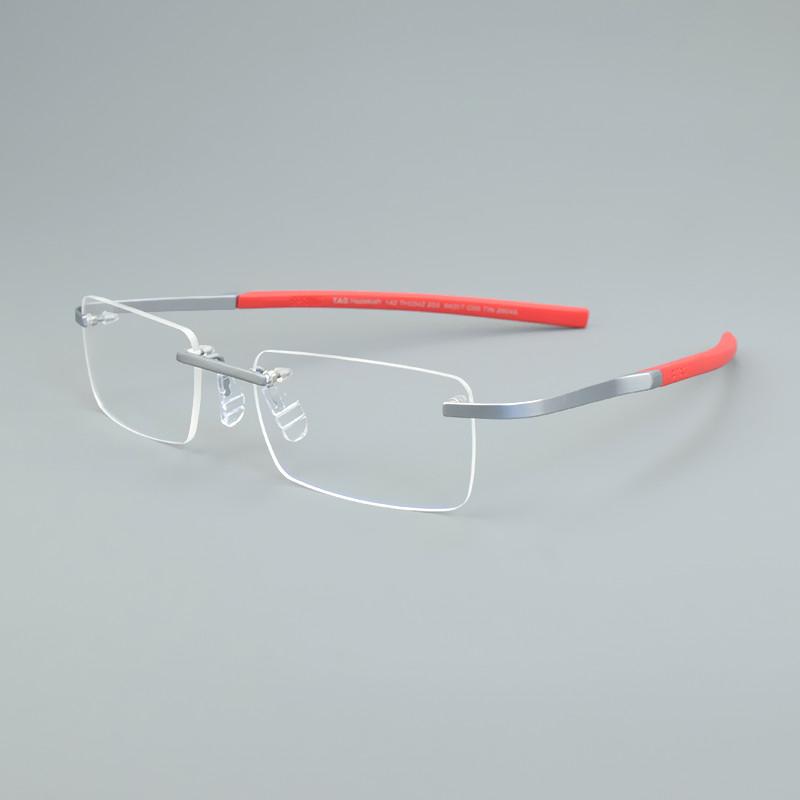TAG Hezekiah Optical Glasses Frames Men Frameless Eyewear TR90 Eyeglasses Frame 0342 Square Myopia Retro Spectacle Women Reading