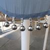 4pcs Windproof Tablecloth Weights Clips Solid Metal Ball Table Cover Pendant Clips  Home Dining