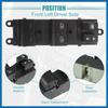 Front Left Driver Side Master Power Window Switch Fit for Nissan Armada Titan 2004 2005 No.254017S200 - Pack of 1 Black Item Replacement
