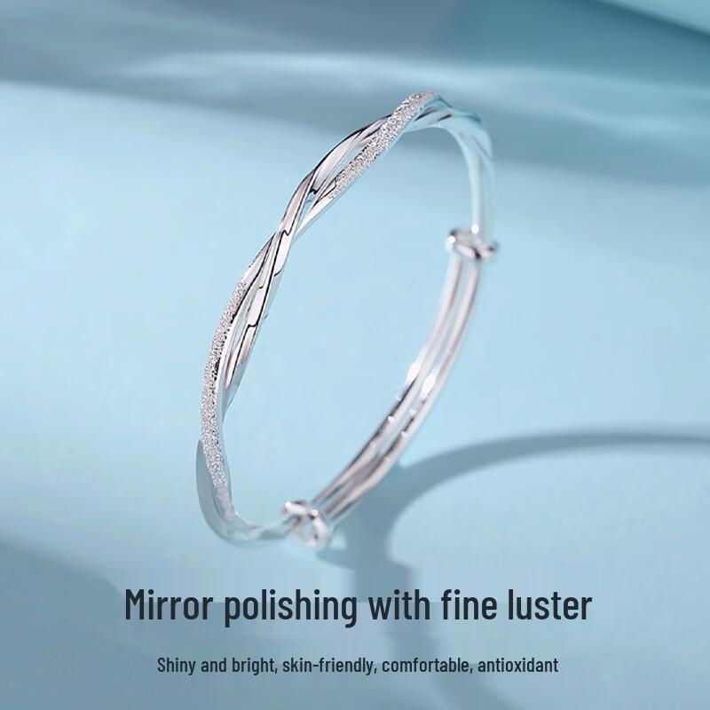 Zhou Baifu Mobius Silver-Plated Bracelet for Women