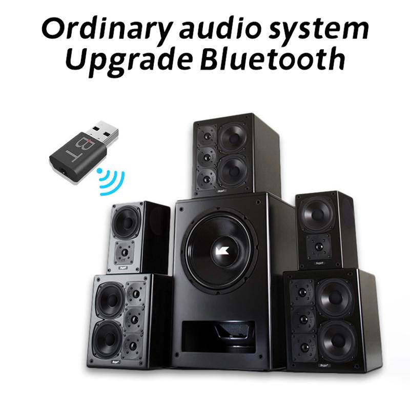 Usb Bluetooth Receiver Car Bluetooth 5.0 Audio Adapter Tv Computer Wireless Bluetooth Converter Plug And Play