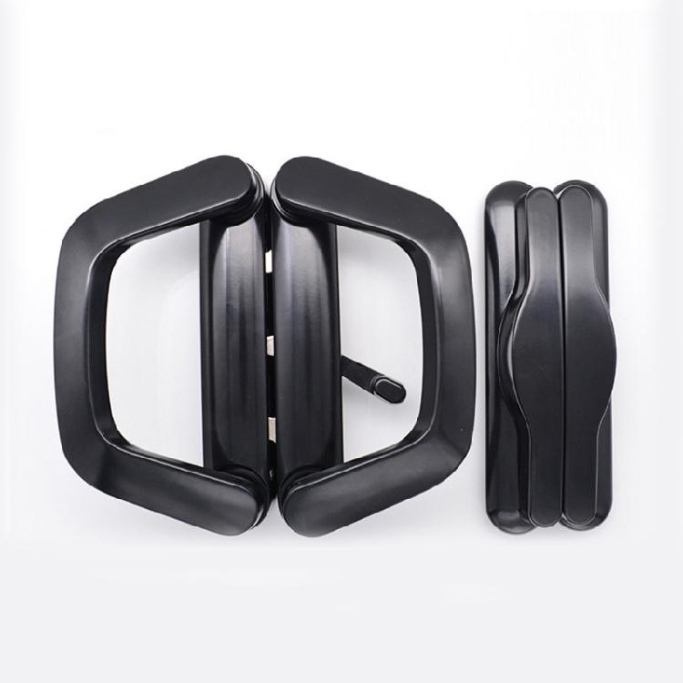 Easy Installation Patio Door Handle with for Key Zinc Alloy White/Black Door Han