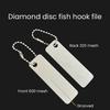 Diamond Cutter Sharpener Mini Keychain Portable Outdoor Camping Emery Nail File Efficient Sharpening Tool for Scissors Fish Hooks