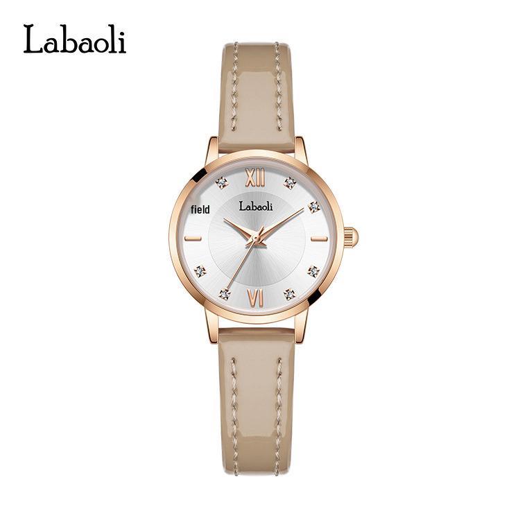 La Baoli Women's High-End Leather Strap Quartz Watch – Exquisite, Light Luxury Design with High Appearance.