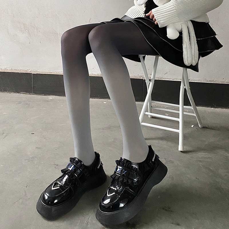 12 Opaque Gradient Velvet Tights Women Spring Autumn Summer Sexy Pantyhose Sheer Nightclub Stockings Female Hosiery Pantys