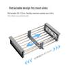 Retractable Stainless Steel Sink Drain Rack & Basket for Vegetables and Fruit