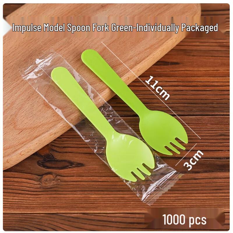 Sheng Bi Lai Disposable Plastic Fork & Spoon Set