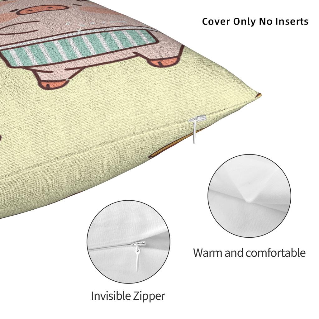 L-Lulu Pig Pillowcases  Fashion Pillow Case For Office Car Home Decor Design Pillow Cover