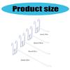 10Pcs Versatile Pegboard Hooks Grid Wall Mesh Retail Display Shop Peg Goods Shelf Minimalist Panel Pegboard Hooks