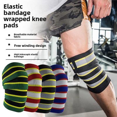 Bandagen Knieprotektoren Kniebeugen Gewichtswickel Druckband Trainingsband Fitness Radfahren Sportbandage Leggings Knieband