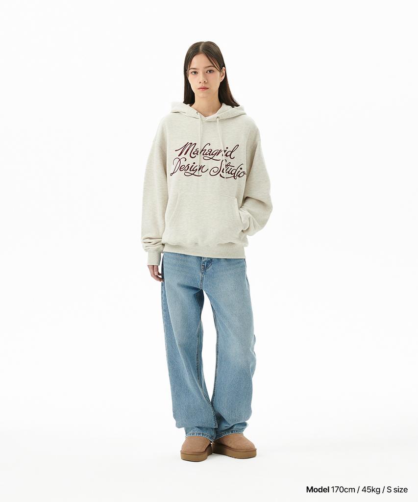 Letter Ink Logo Hoodie Oatmeal(Mg2Ffmm416A)