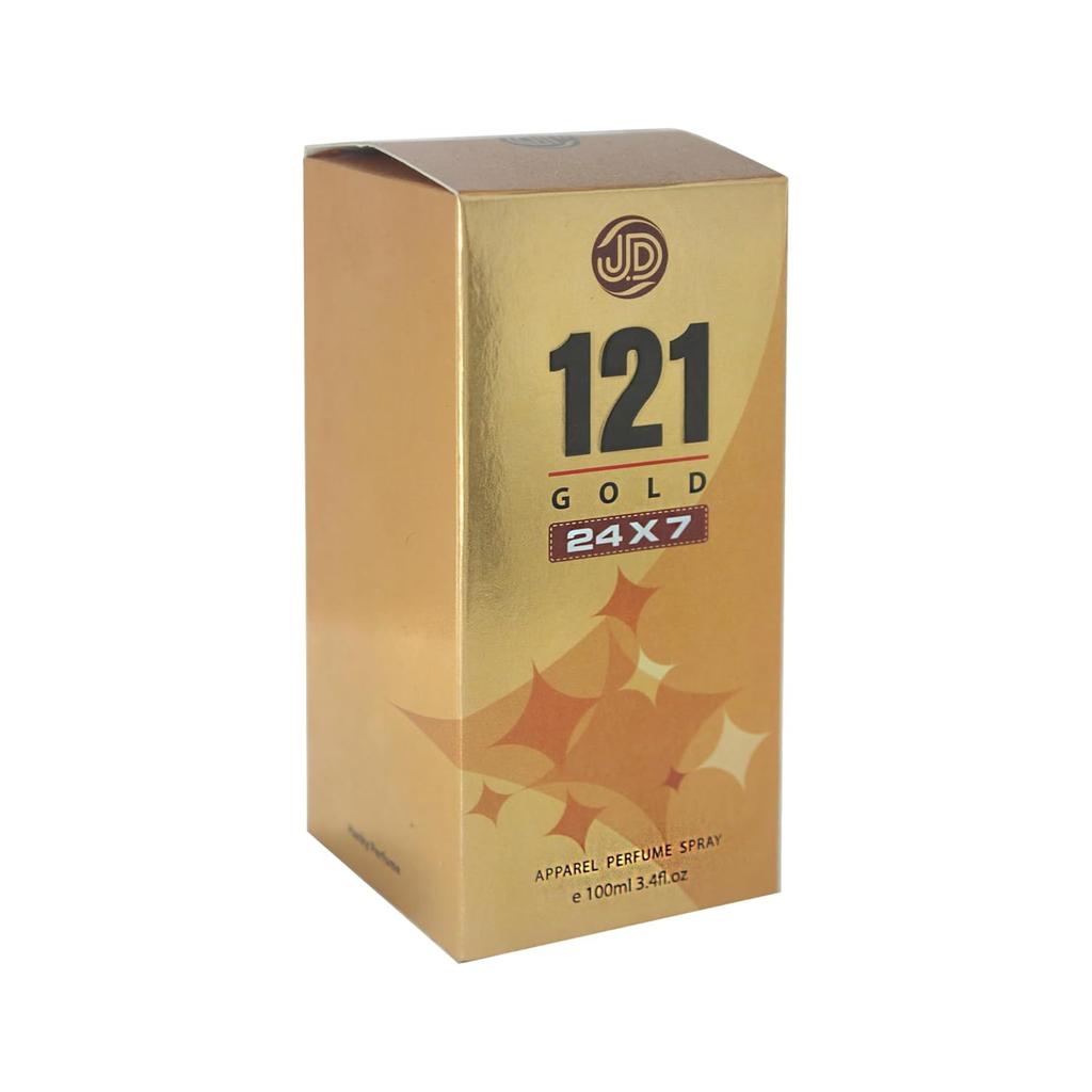 121 GOLD Apparel Unisex Parfüm mit lang anhaltendem Duft - 100 ml |Parfüm für Männer & Frauen