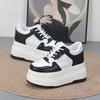 Fashion Women10CM Platform Sneakers Casual Outdoor Simple Design Skateboard Comfortable Lace Up Sneakers Running Sports Shoes Female 40