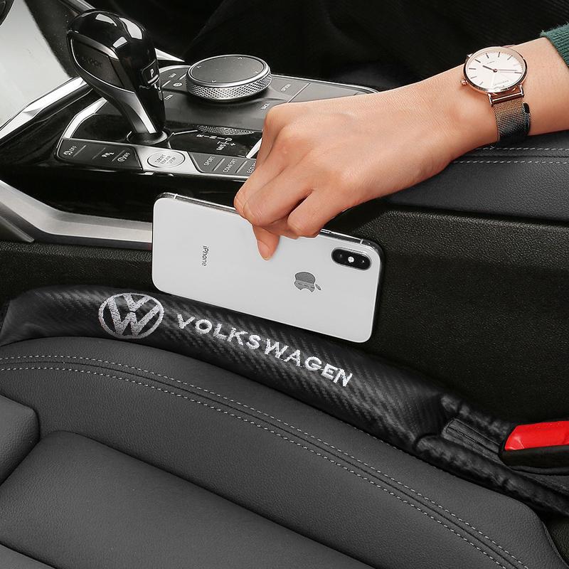For Volkswagen MK1 Volkswagen Car Styling Seat Gap Filler Pads PU Leather Leak-Proof Accessories For VW GTI Polo Golf Passat Scirocco Tiguan Jetta