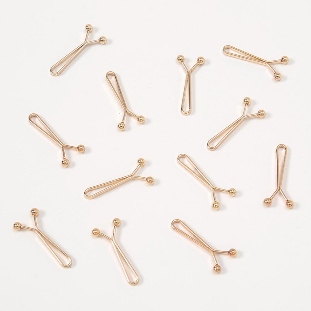 12Pcs/Bag Solid Color Hijab Scarf Pins - U-Shaped Brooch Clips For Women, Fashion Decorative Accessories
