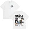 Rapper BEELE Borondo Tour 2026 Grafica Magliette Uomo Hip Hop Girocollo Comoda T-shirt Estiva Cotone Anni '90 Casual Manica Corta Abbigliamento