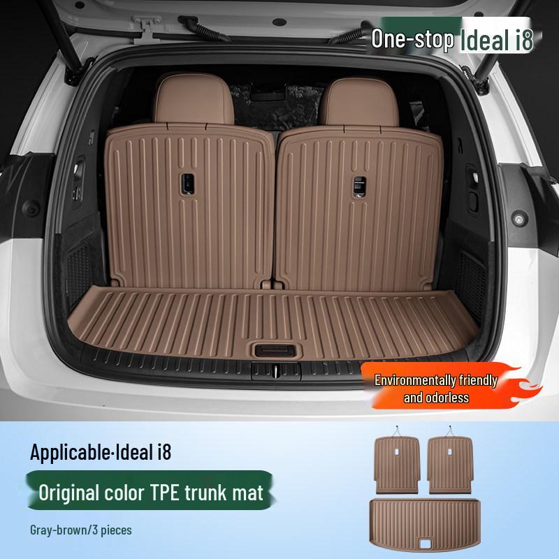Ideal i6/i8 Trunk Mat: TPE Full Surround, Waterproof, Wear-Resistant Car Accessory