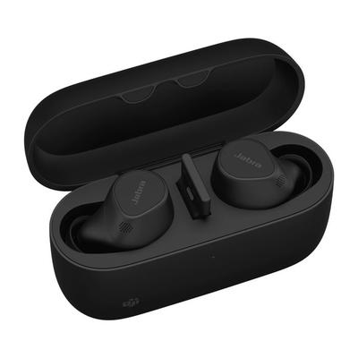 Wireless Headset - JABRA - Evolve2 Buds MS - Active Noise Cancellation - Bluetooth - USB-A