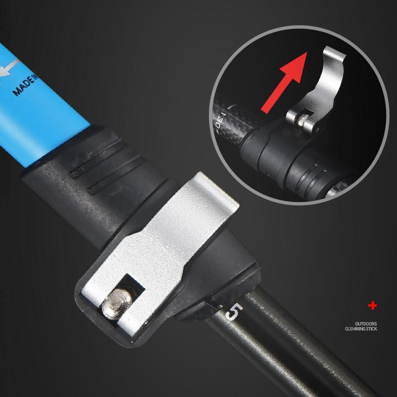 Ultra-Lightweight Adjustable Trekking Pole Hiking Walking Outdoor Adventures - 7075 Aluminum Alloy With External Lock