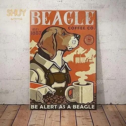 Beagle Dog Metal Tin Sign Please Sit Yourself The Best Sit In The House Printing Poster Bathroom Home Art Wall Decoration Pla