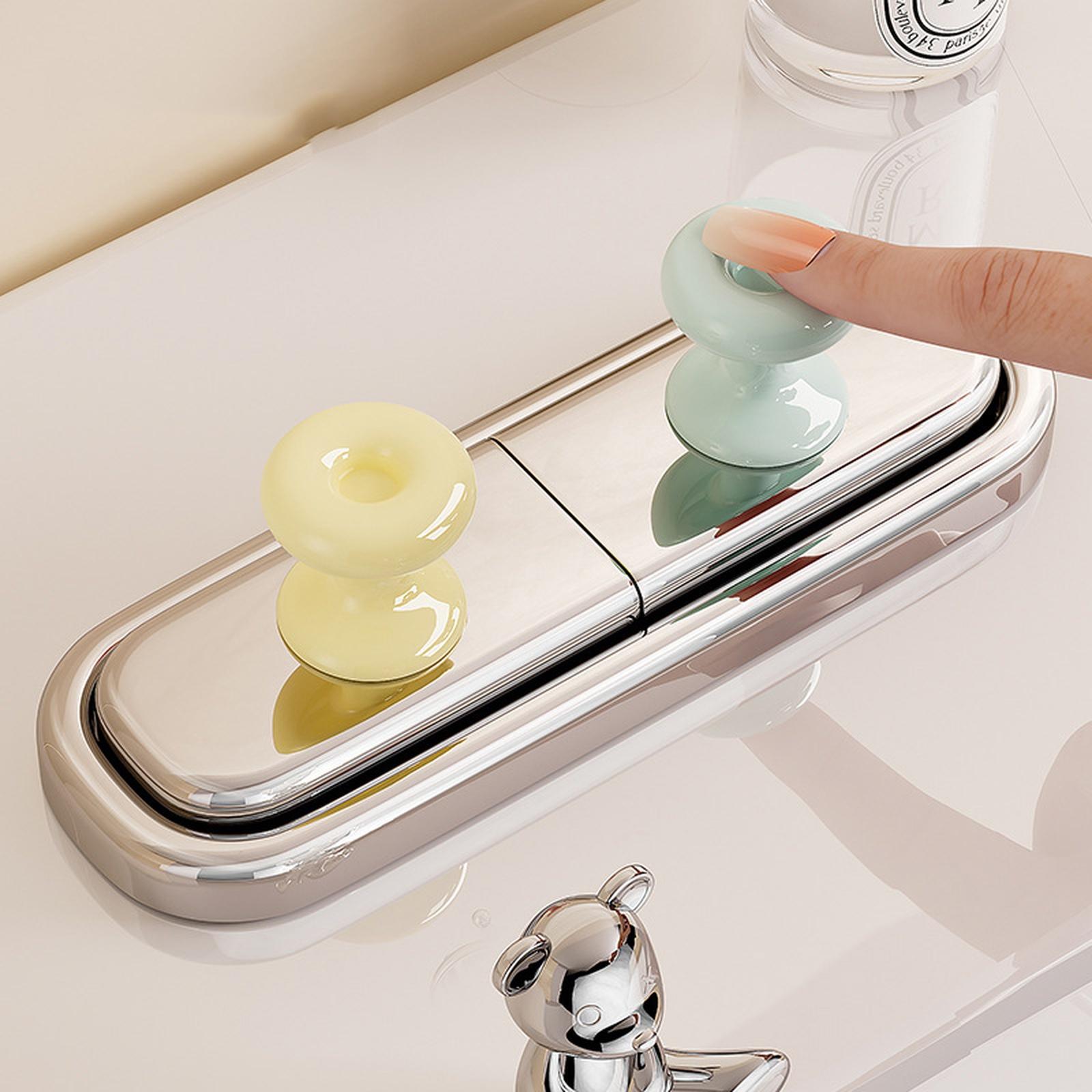

Multifunctional Toilet Flush Button Press Handle Universal Long Nail Design Cover Replacement for Bathroom Accessories one size